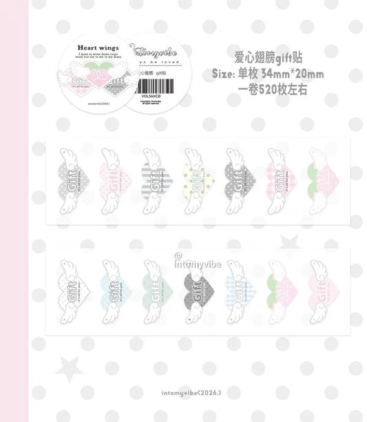 PREORDER [intomyvibe] love wings gift sticker roll