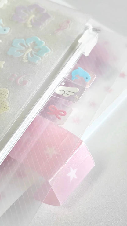 PREORDER [intomyvibe] pastel index sticker sheet