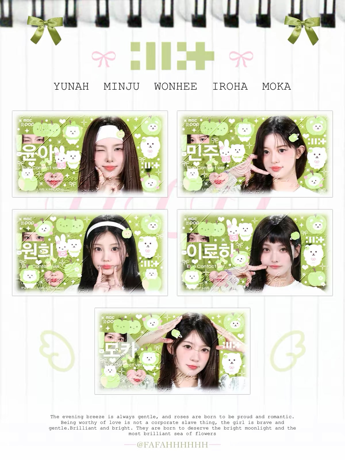 [Cream Bread K-pop Merch] ILLIT clover freebie card pack