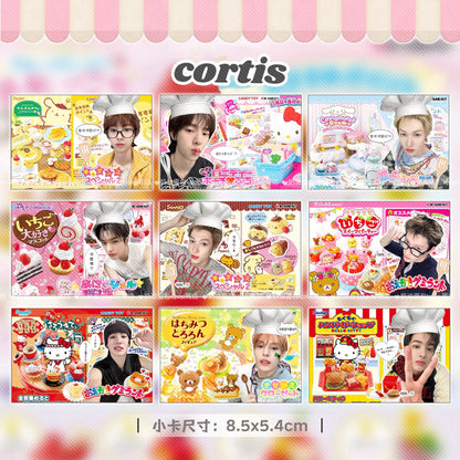 PREORDER [Cream Bread K-pop Merch] Cortis food chef themed freebie card pack