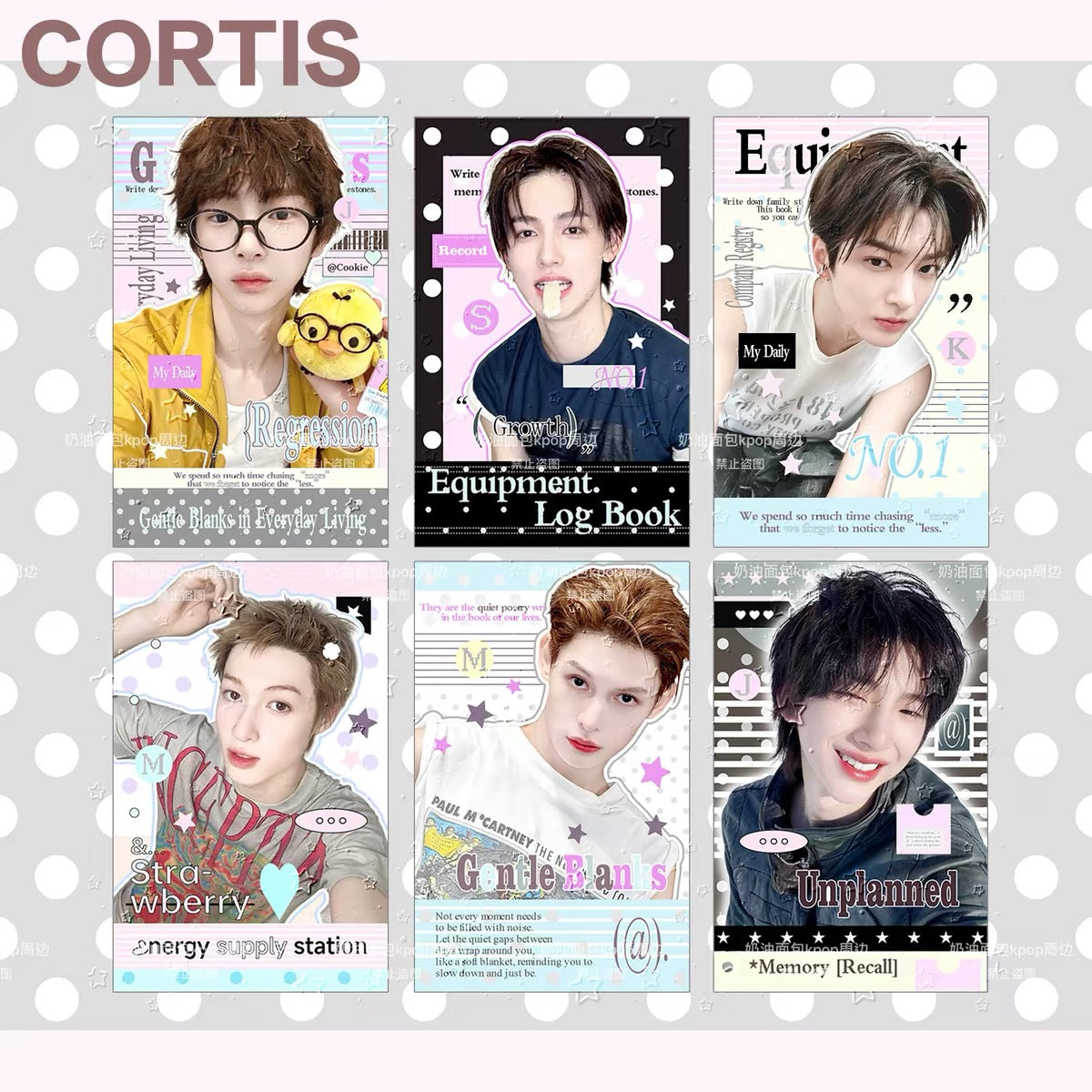 PREORDER [Cream Bread K-pop Merch] Cortis polka dot freebie card pack