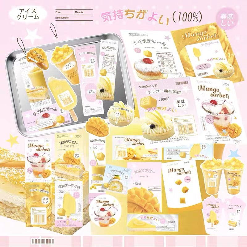 mango sorbet themed packing set