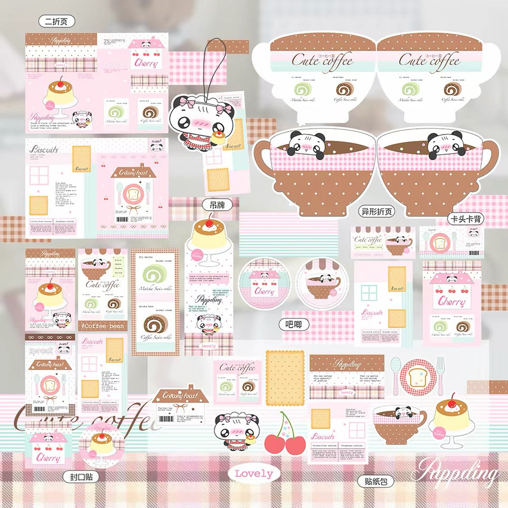 sweet biscuit puppding themed packing set