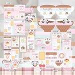 sweet biscuit puppding themed packing set