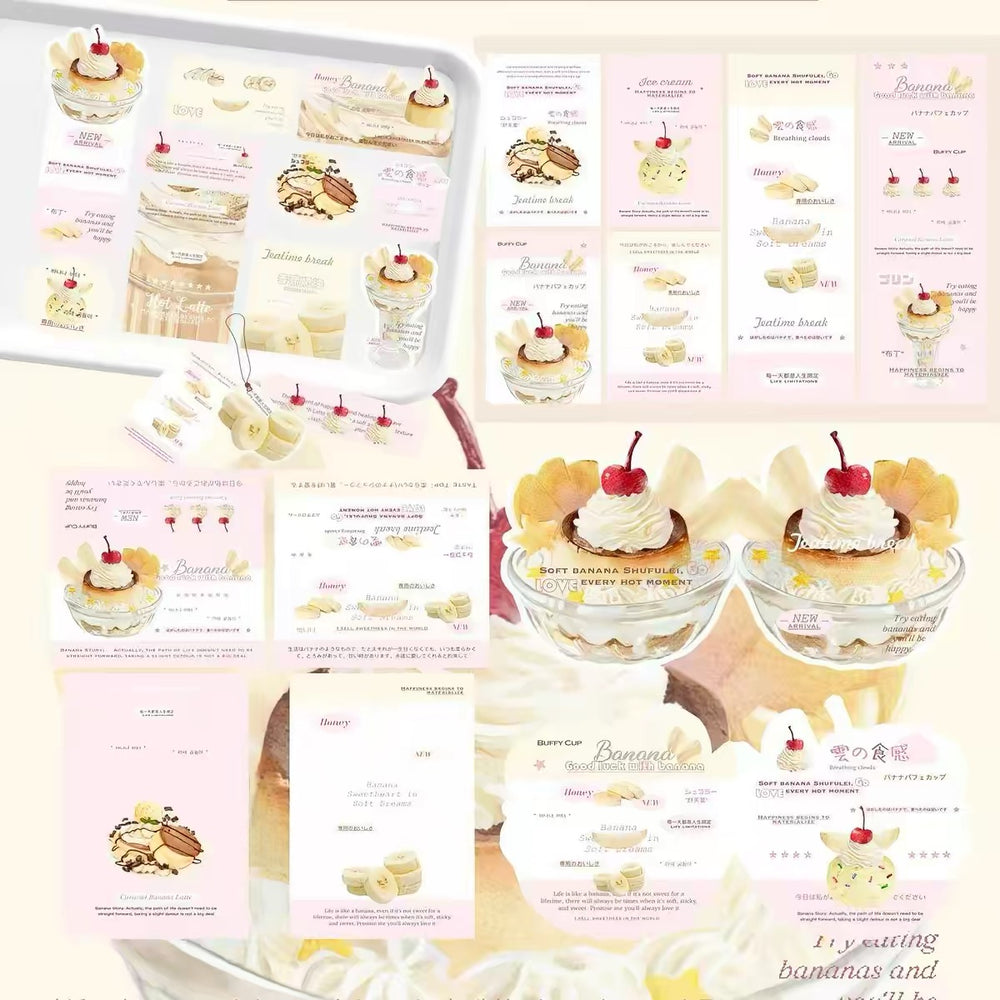 banana dessert themed packing set