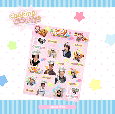 Cooking Cortis Sticker Sheet